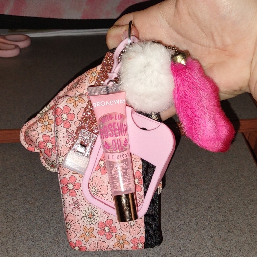 Floral Pink Phone Accessory Set - Picture 2 of 4